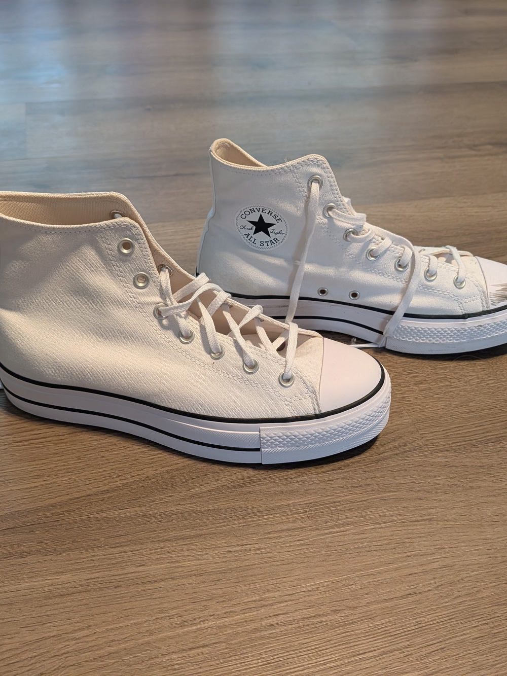 Converse High Top Sneakers - Off-White Canvas